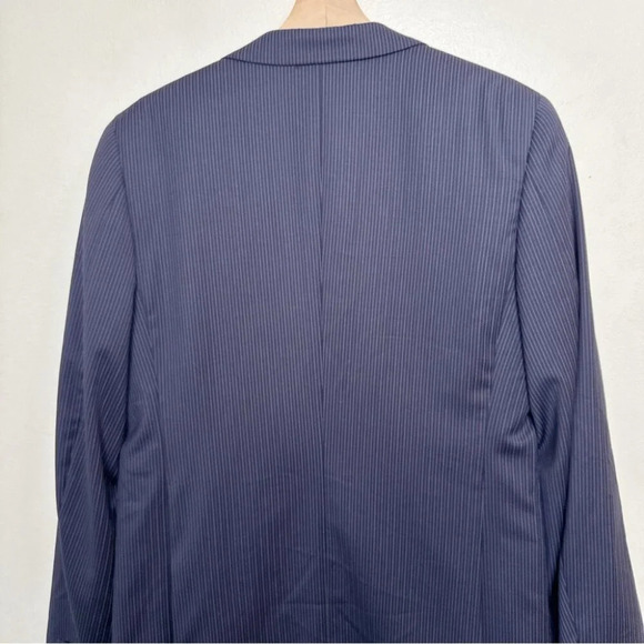 Indochino  Mens 42R Custom Pin Stripe Sport Coat Blazer Wool - Picture 13 of 15